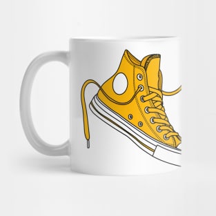 Bright Yellow high tops Mug